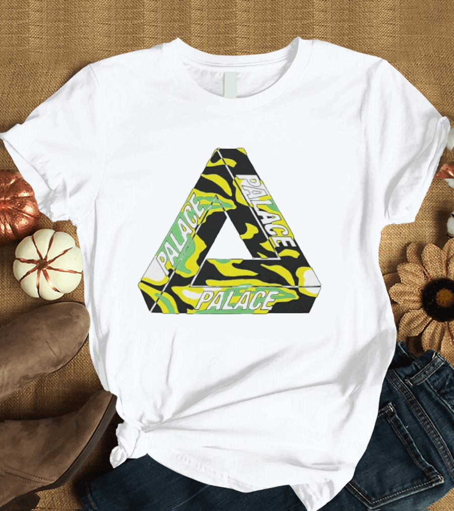 Palace Skateboards Tri Ferg Black Yellow Green Camo T-Shirt
