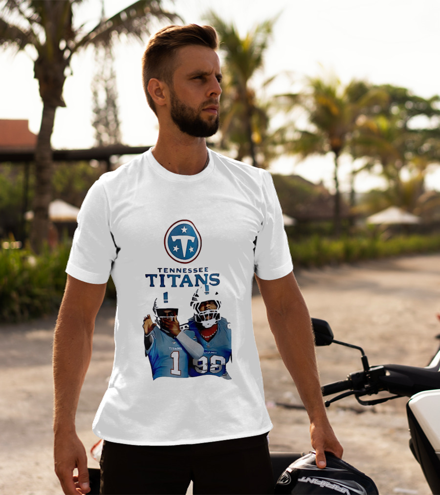 Tennessee Titans Step Brothers Kyler Murray Jeffery Simmons T-Shirt