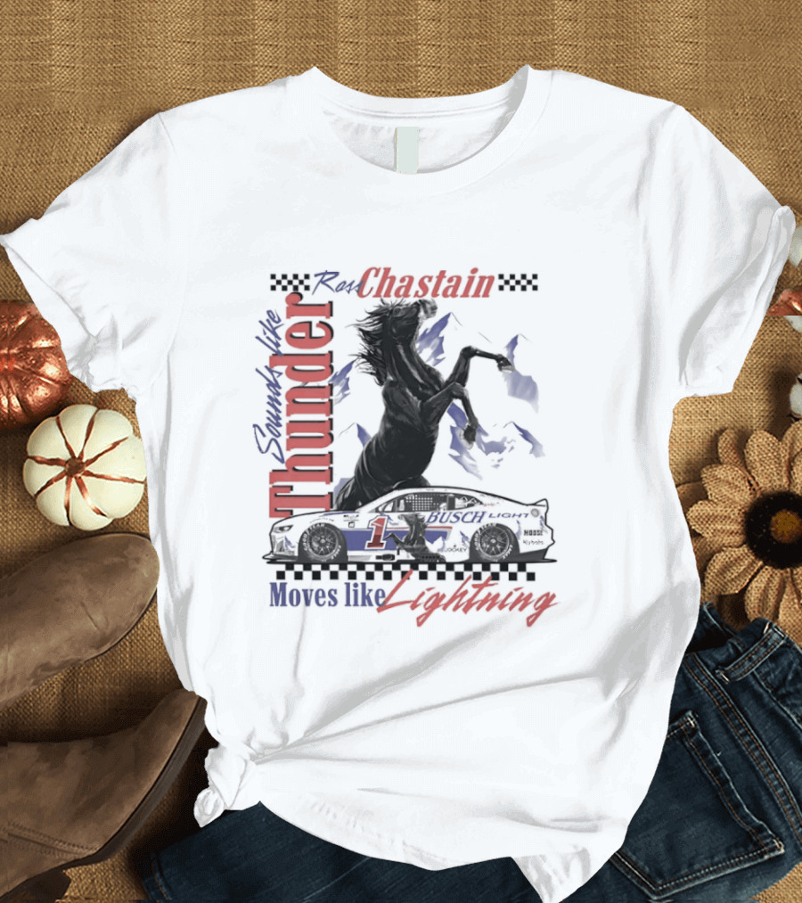 Ross Chastain Thunder Lightning Trackhouse Racing NASCAR T-Shirt