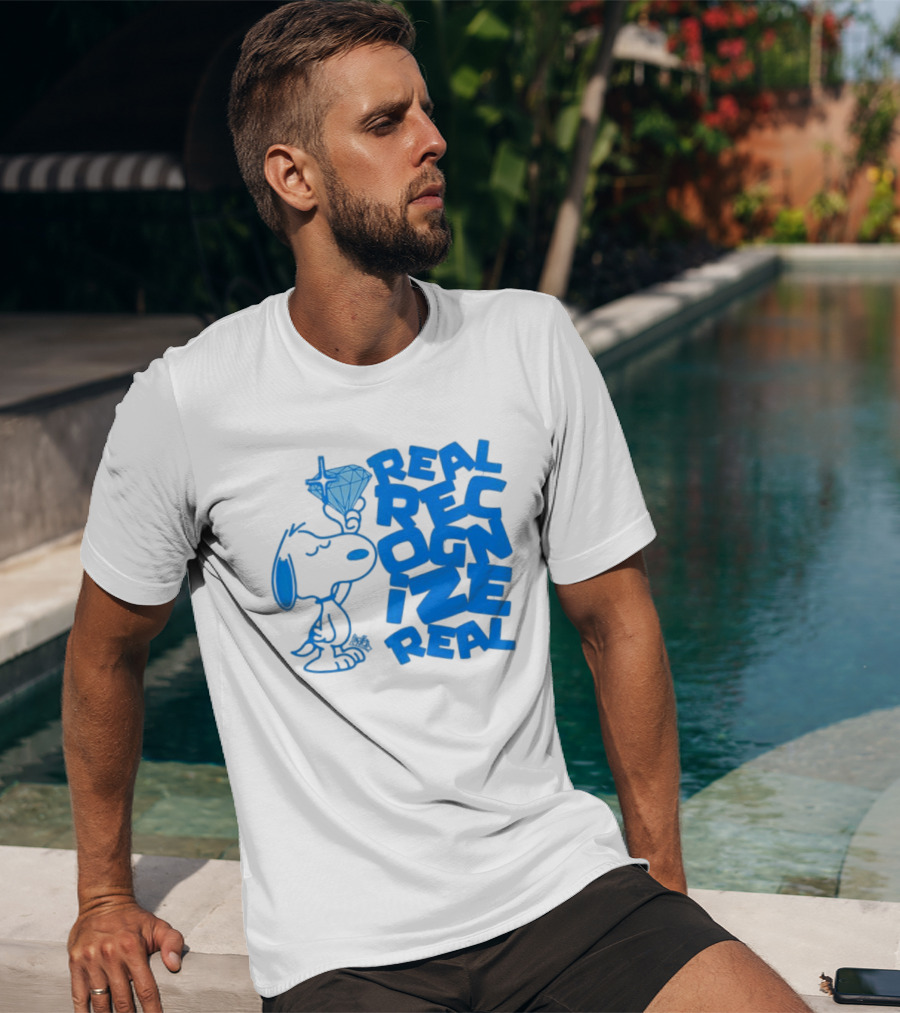 Snoopy Peanuts Real Recognize Real Diamond T-Shirt