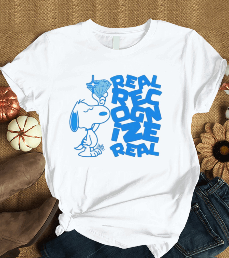 Snoopy Peanuts Real Recognize Real Diamond T-Shirt