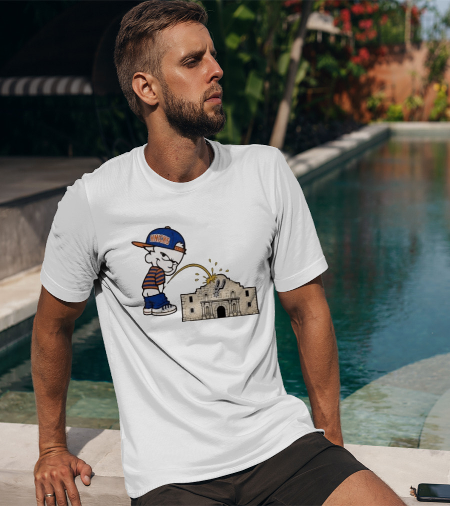 New York Knicks Pissing On San Antonio Spurs The Alamo NBA Rivalry T-Shirt