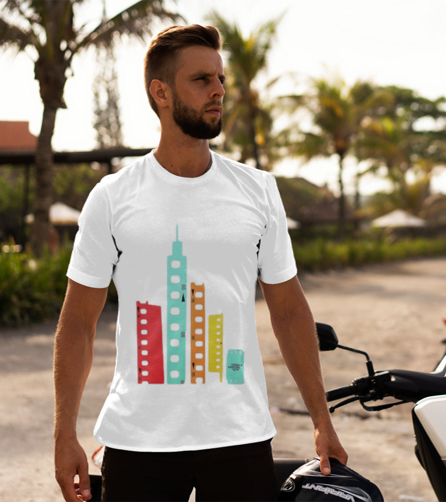 Tribeca Festival Kith 96 Film Reel Skyline New York City Architecture T-Shirt