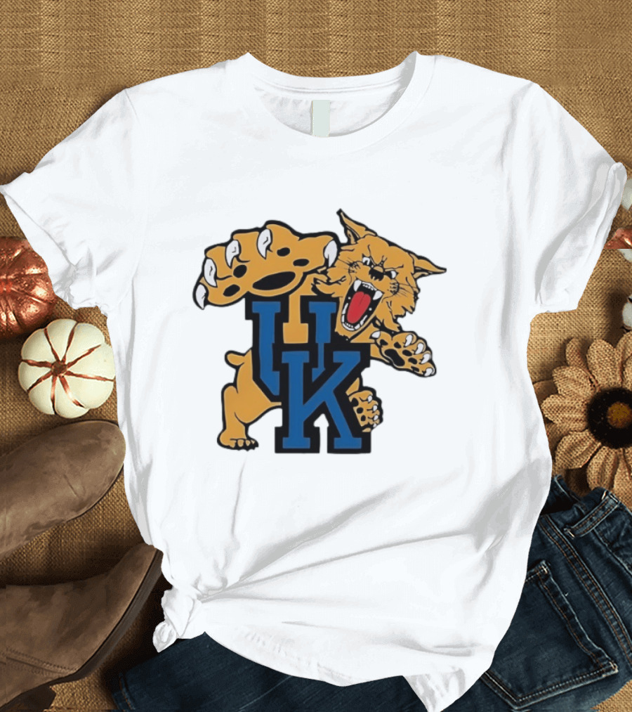 University Of Kentucky Wildcats UK Claw Mascot Sports Team T-Shirt