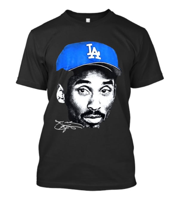 Kobe Bryant Iconic Los Angeles Dodgers LA Hat T-Shirt