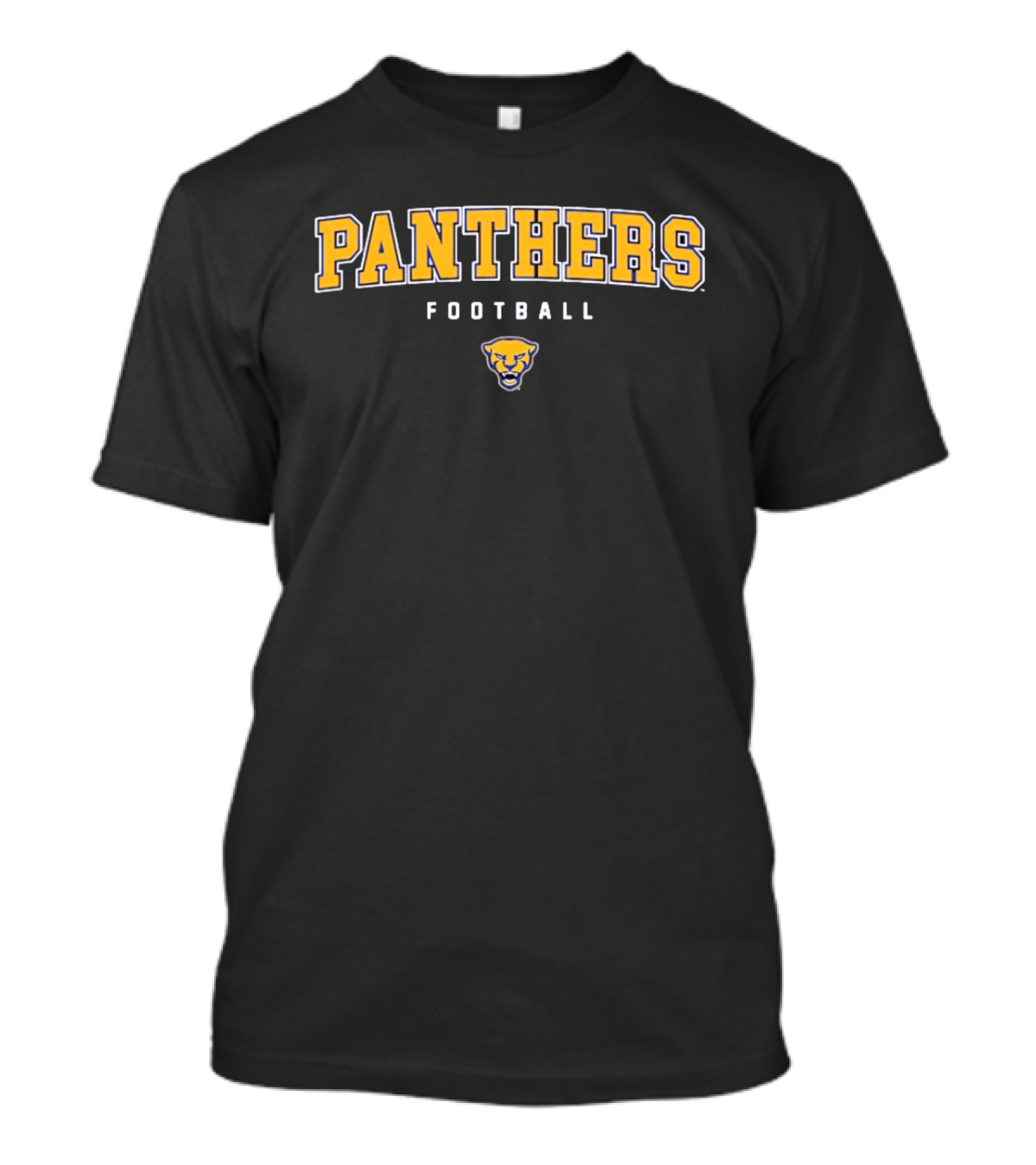 Panthers Football Blue Gold Panther Head T-Shirt