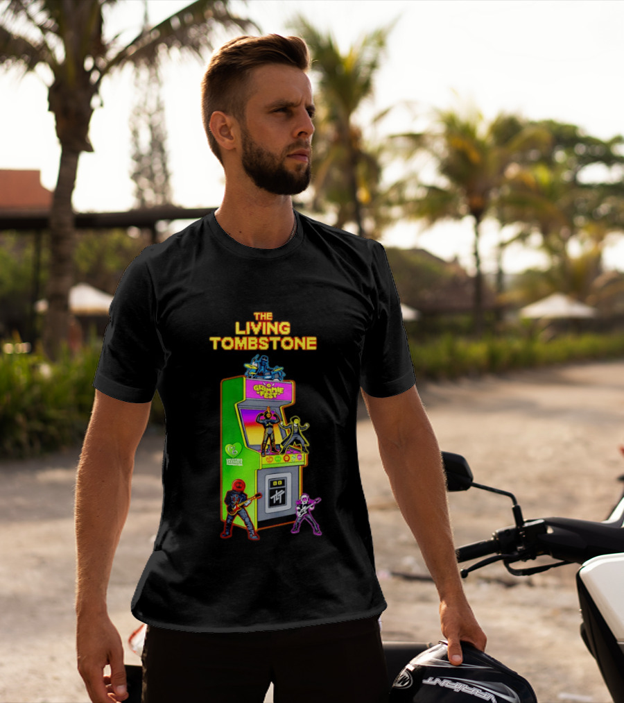 The Living Tombstone Grimmie Fest Christina Grimmie Foundation Arcade Cabinet T-Shirt