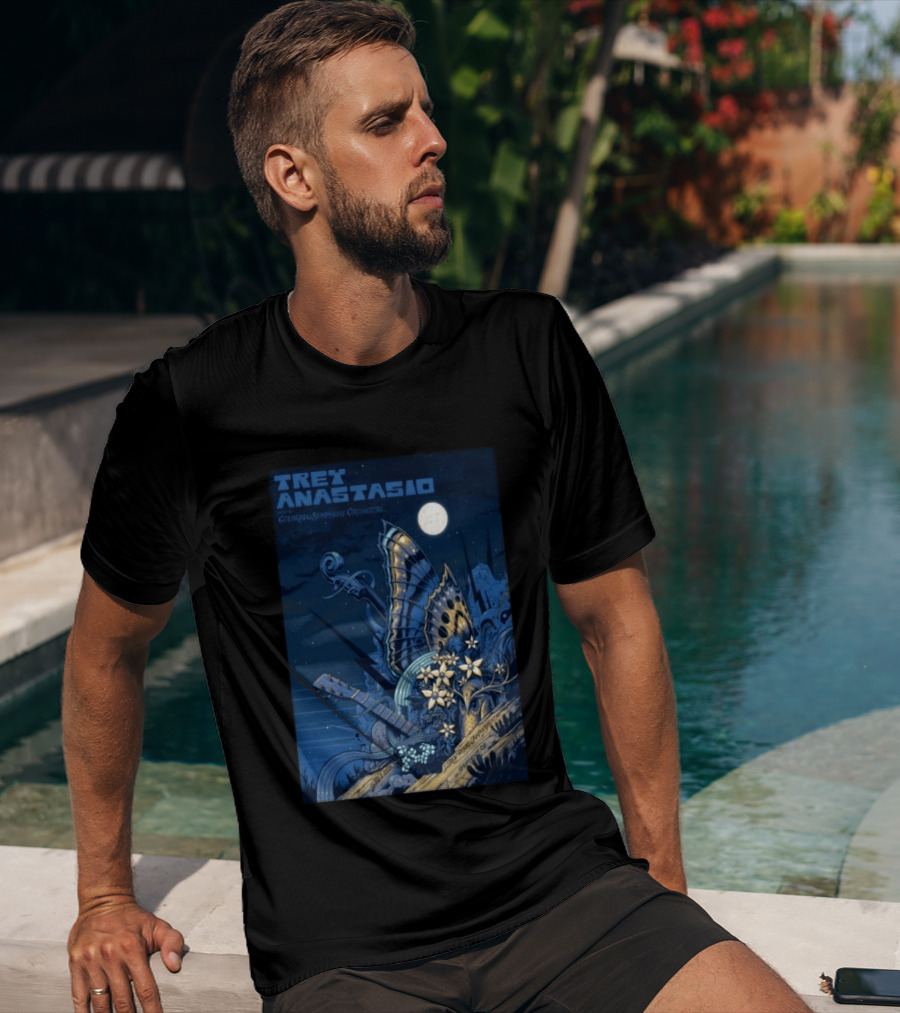 Trey Anastasio Colorado Symphony Orchestra Red Rocks Amphitheatre Moonlit Performance June 7 2026 T-Shirt