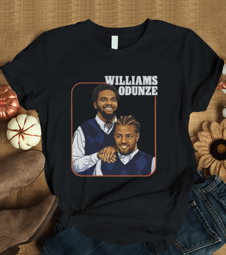 Caleb Williams Rome Odunze Vintage Step Brothers Bears T-Shirt