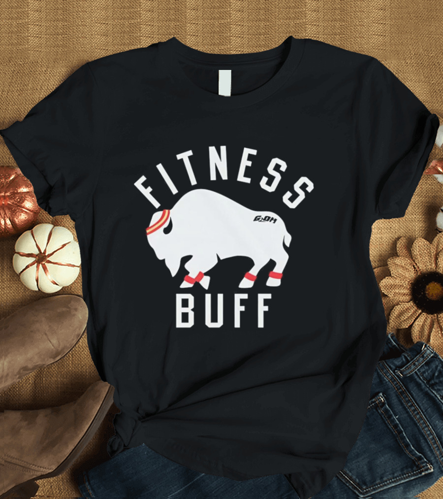 Fitness Buff Headband Bison T-Shirt