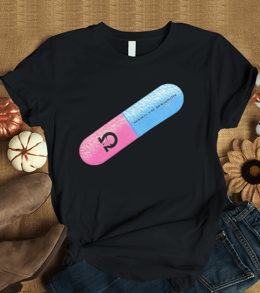Marilyn Manson Mechanical Animals Pill Design T-Shirt