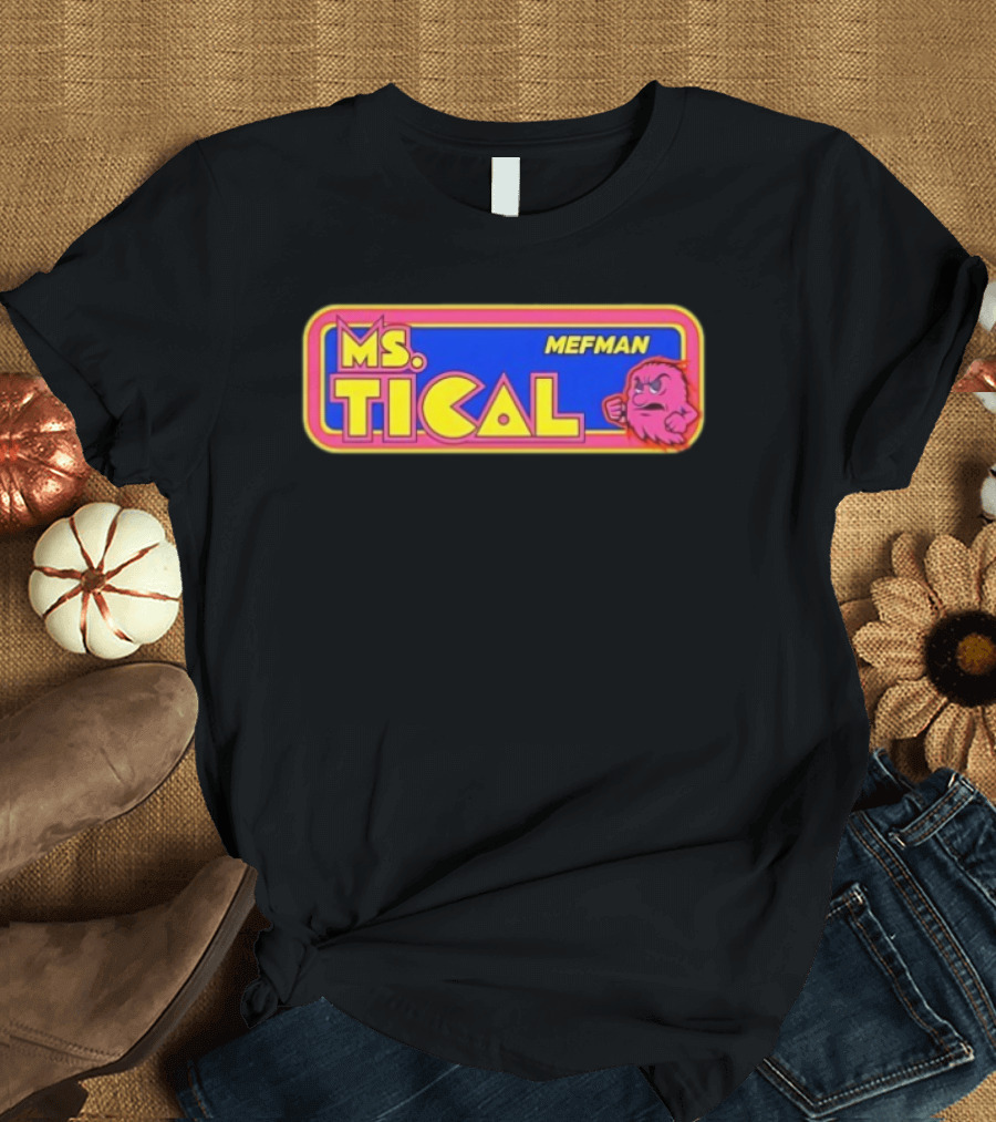 Ms Tical Mefman Retro Gaming Style T-Shirt