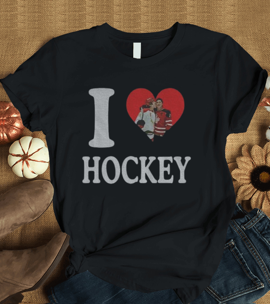 Ilya Rozanov Shane Hollander I Love Hockey Rivalry T-Shirt
