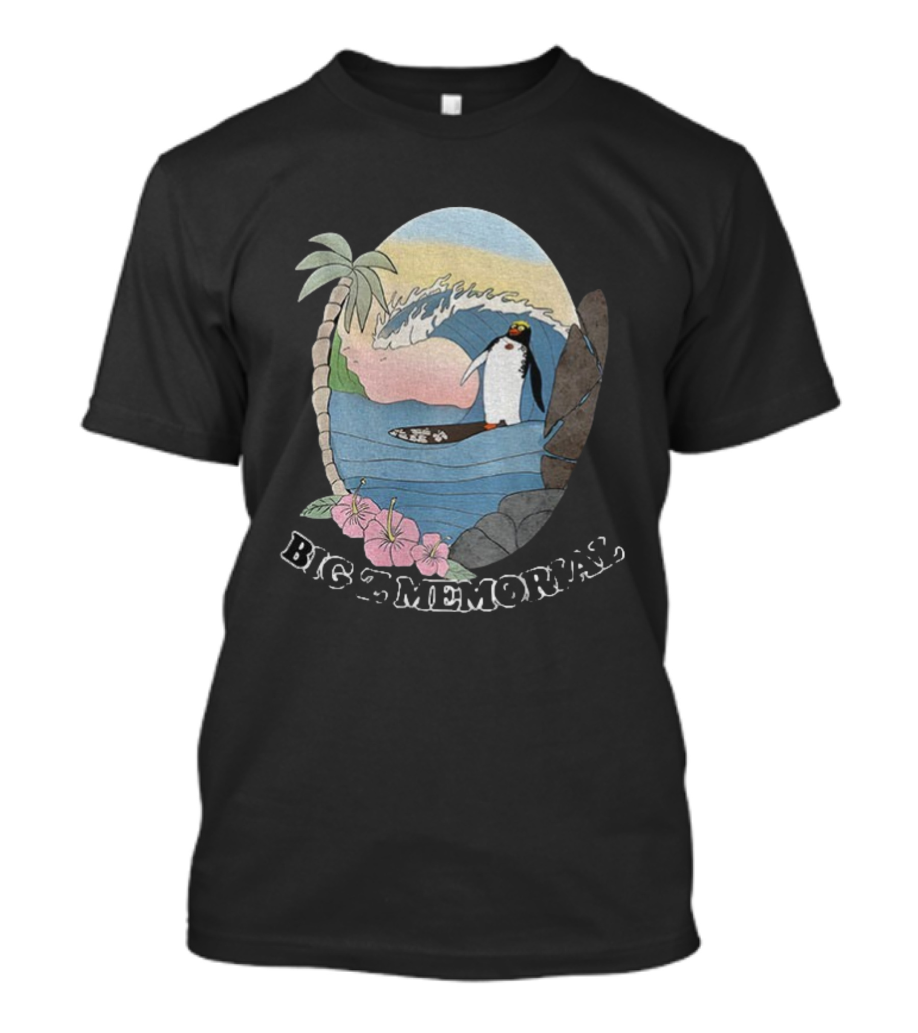 Big Z Memorial Surf's Up Penguin Wave Adventure T-Shirt