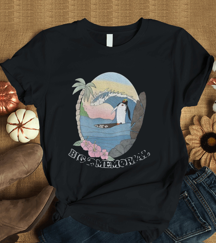 Big Z Memorial Surf's Up Penguin Wave Adventure T-Shirt