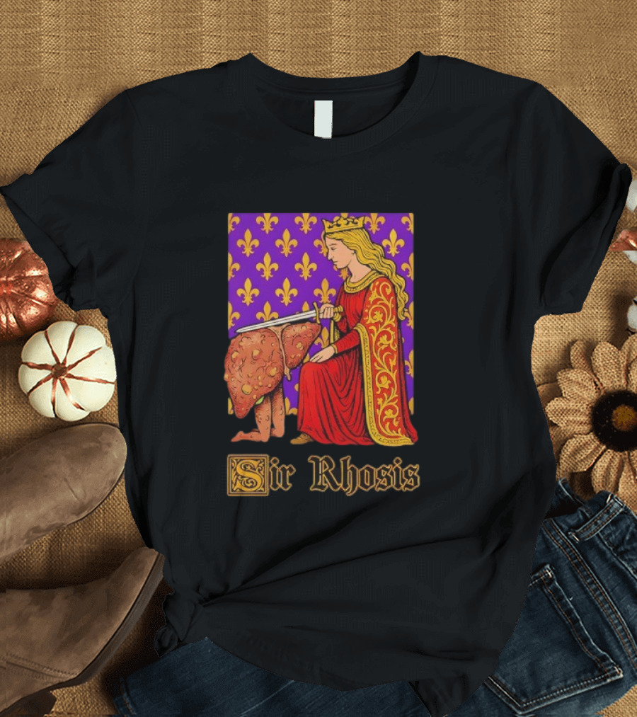 Sir Rhosis Regal Medieval Knight Humorous RuneScape Pun T-Shirt