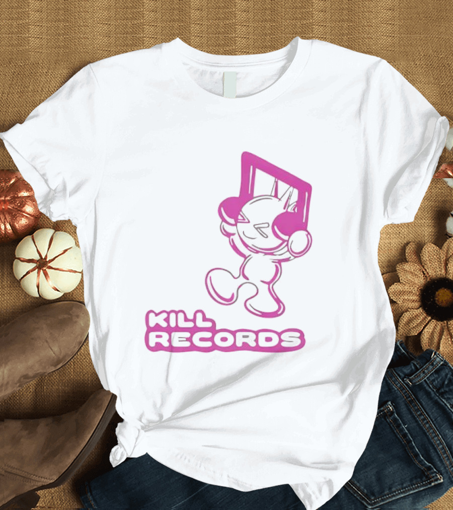 Lil Killa Kill Records Radio Icon With Music Notes T-Shirt