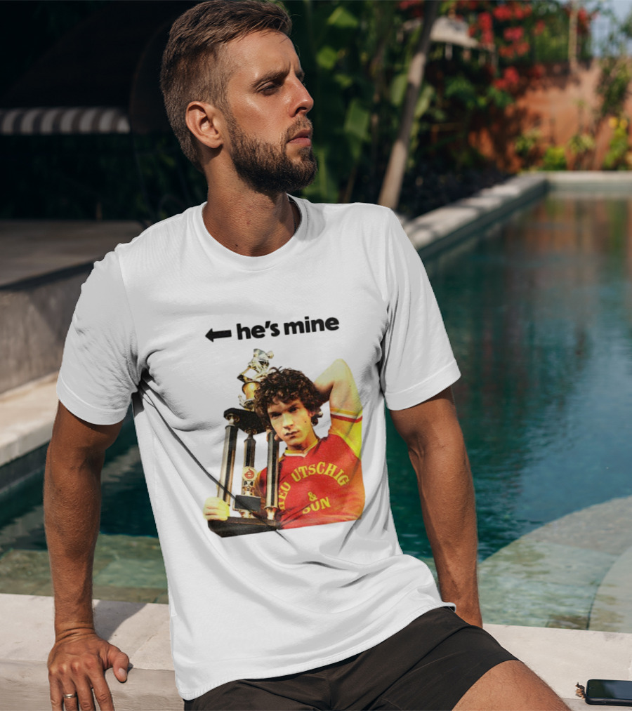 He's Mine Retro Trophy Winner Theo Utschig & Son Heated Rivalry T-Shirt