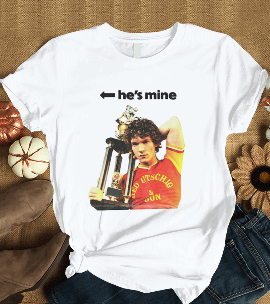 He's Mine Retro Trophy Winner Theo Utschig & Son Heated Rivalry T-Shirt