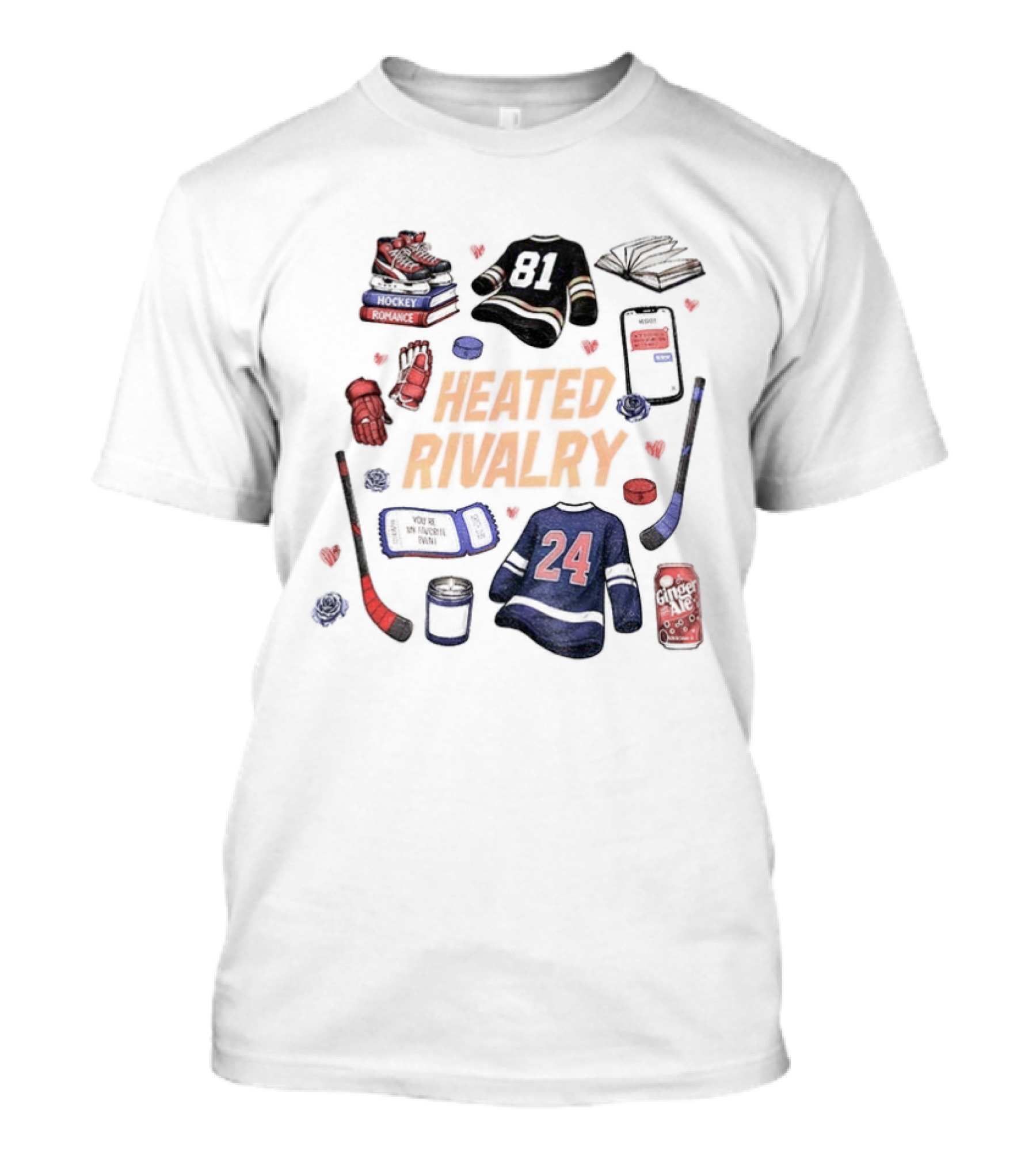 Heated Rivalry Hollander Rozanov 81 24 Romance LGBT Love Hockey T-Shirt