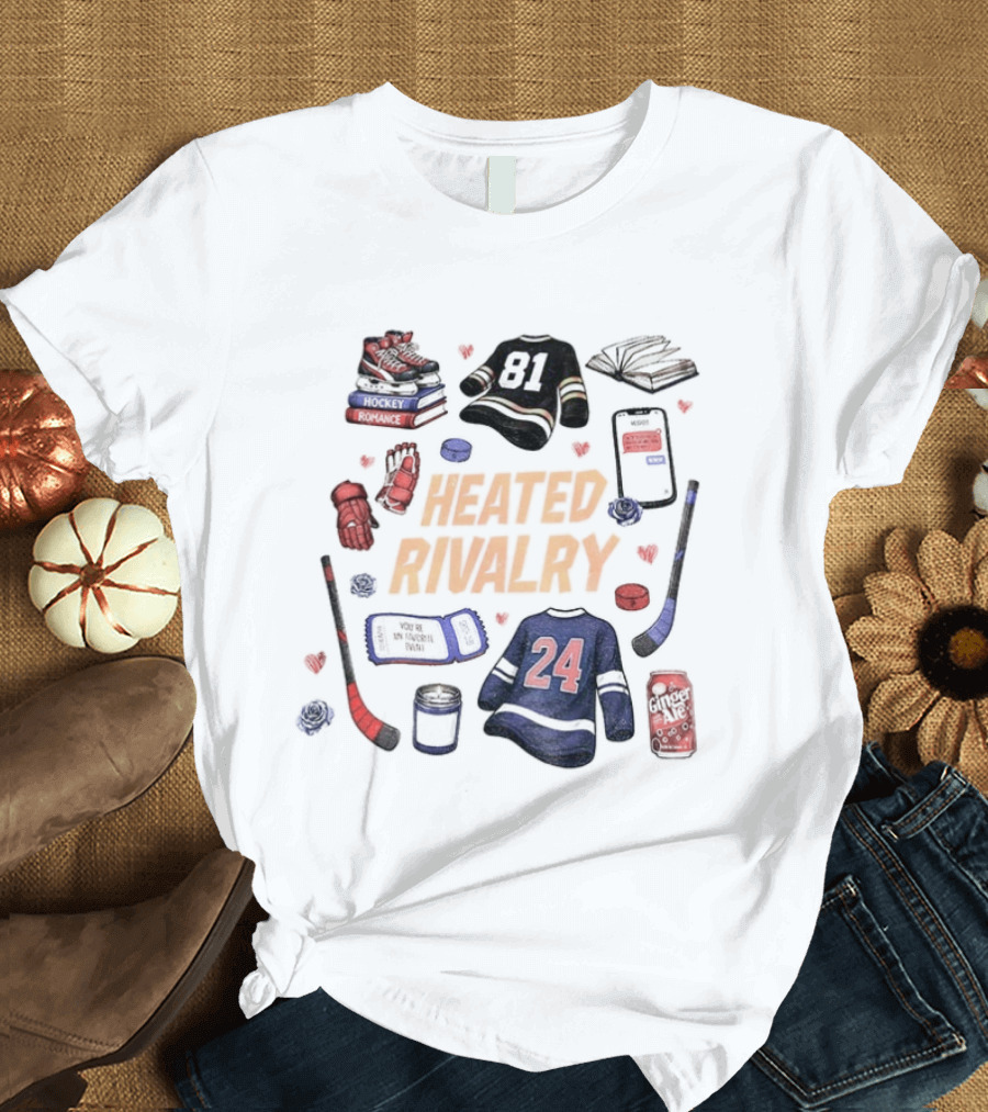 Heated Rivalry Hollander Rozanov 81 24 Romance LGBT Love Hockey T-Shirt