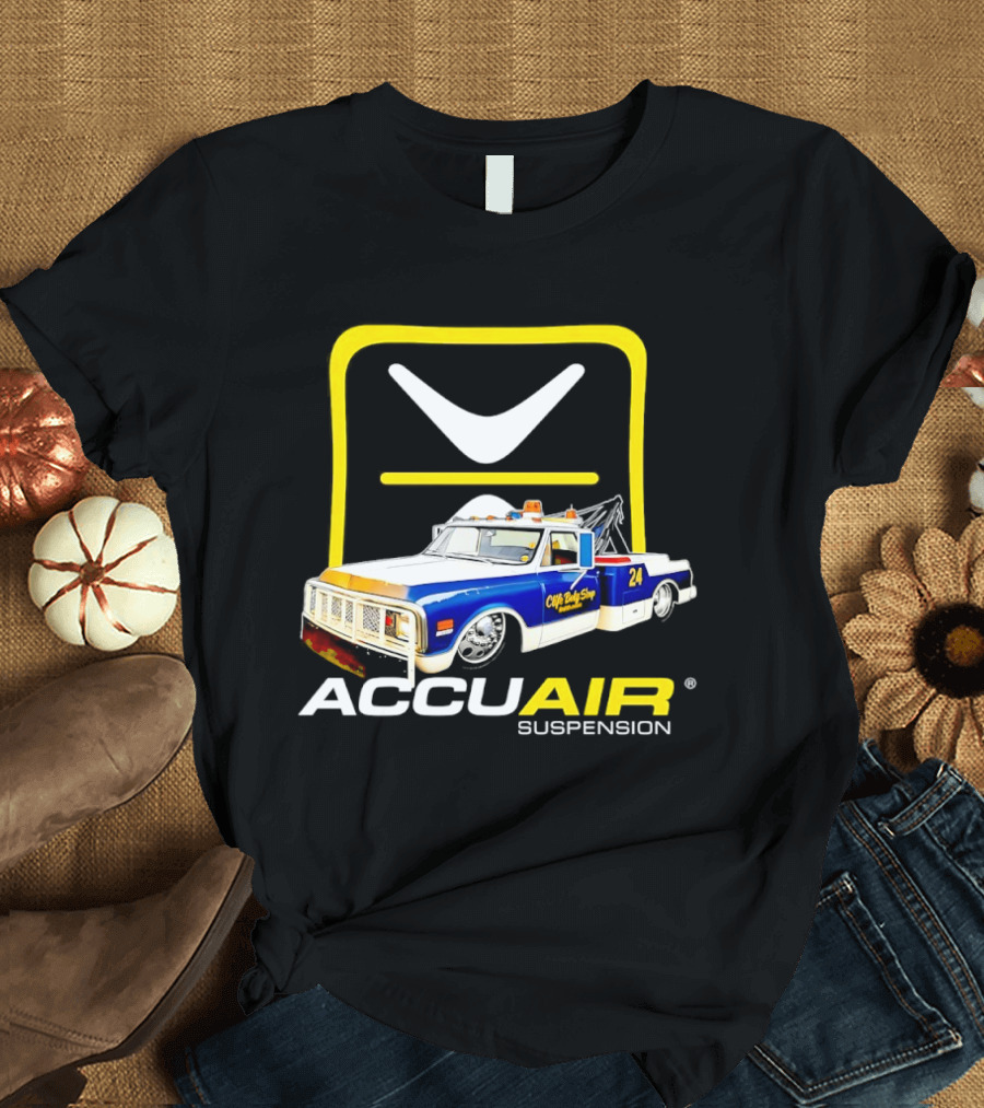 AccuAir Suspension Chevrolet C10 Tow Truck Clife Body Shop T-Shirt
