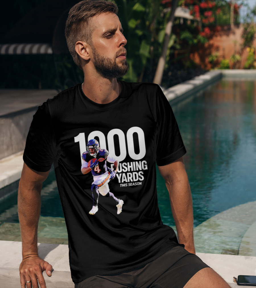 Chicago Bears 1000 Rushing Yards This Season T-Shirt