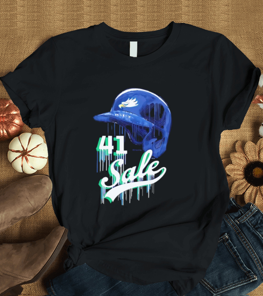 Chris Sale 41 Florida Gulf Coast Eagles Baseball Helmet T-Shirt