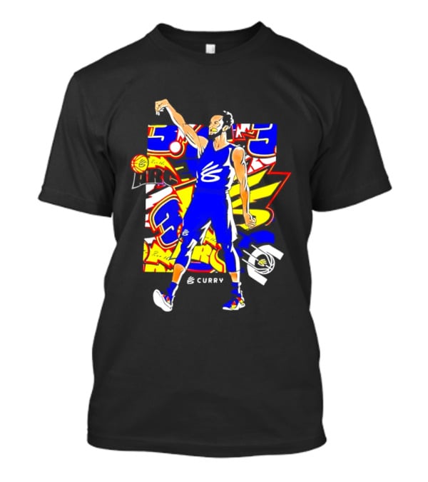 Golden State Warriors Stephen Curry Under Armour Multi Animated Three T-Shirt