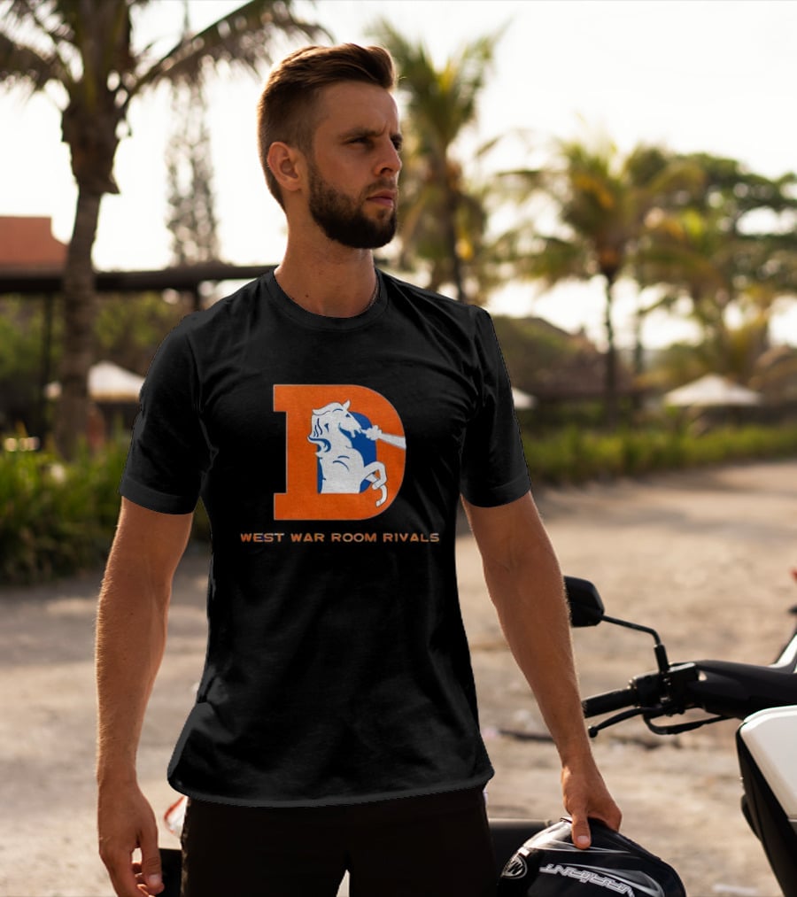 Denver Broncos AFC West War Room Rivals Old T-Shirt