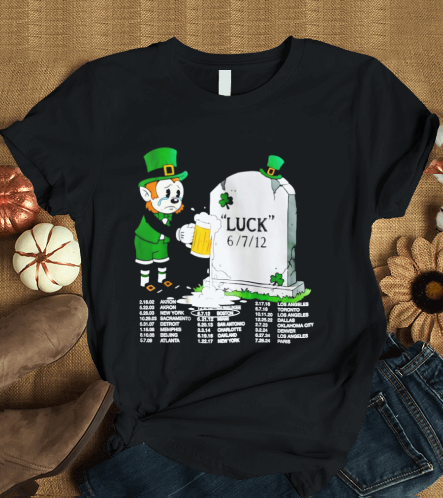 Leprechaun LeBron James Green With Envy Luck St. Patrick's Day 6 7 12 T-Shirt