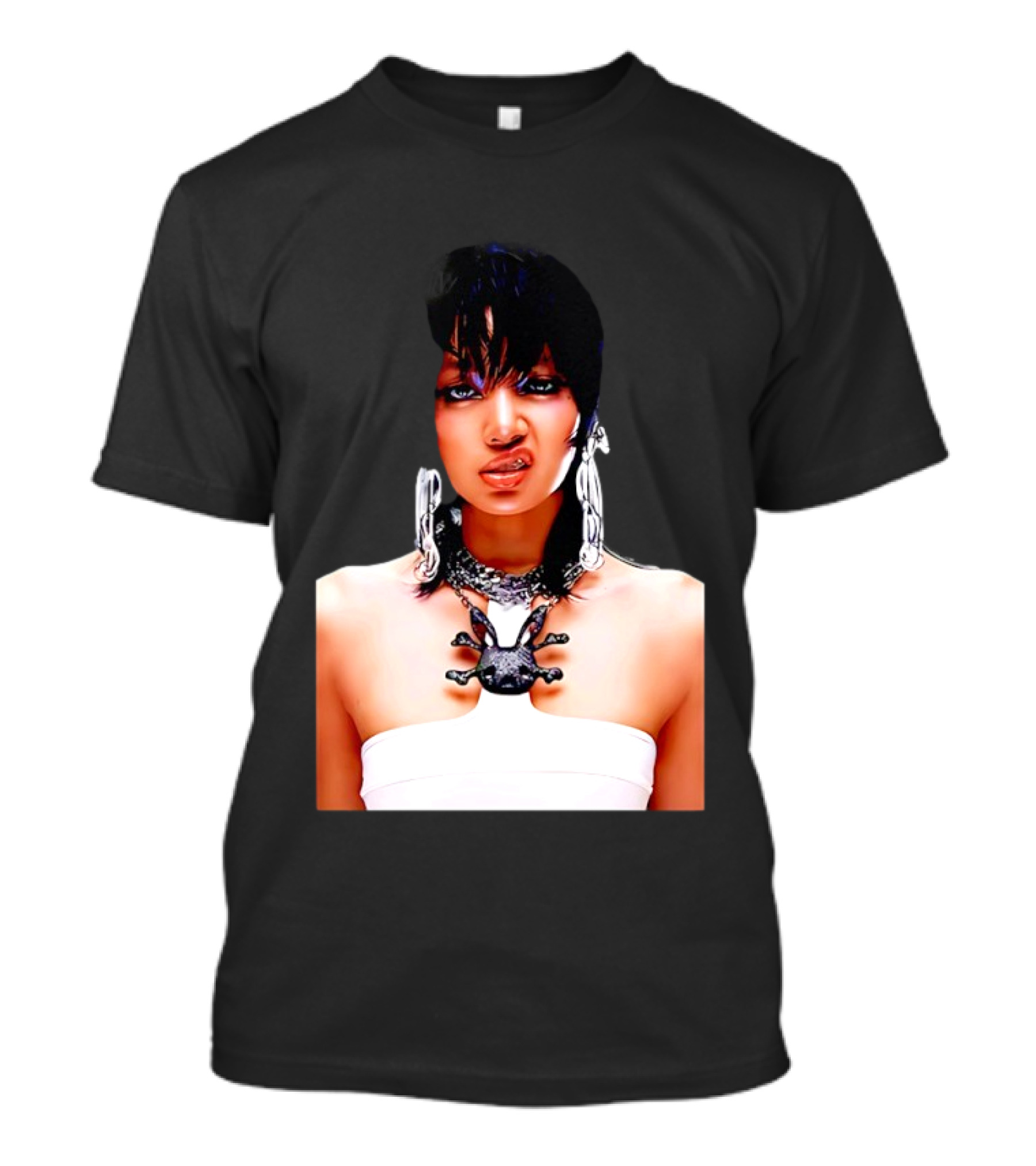 Lisa Rockstar Blackpink V1 Necklace And Earrings T-Shirt