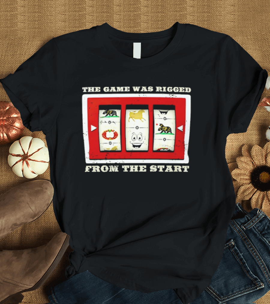The Game Was Rigged From The Start Slot Machine Vintage Look T-Shirt