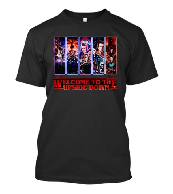 Welcome To The Upside Down Stranger Things Vintage Cards Collection T-Shirt