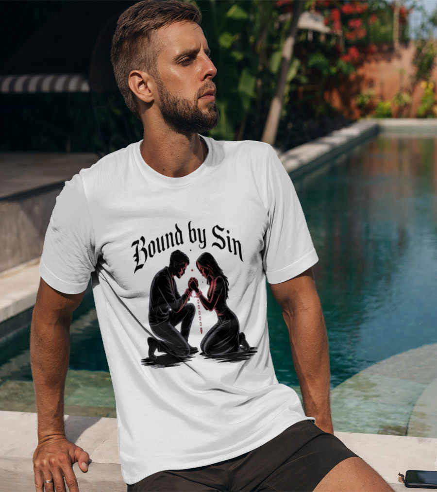 Bound By Sin Couple Chain Embrace T-Shirt