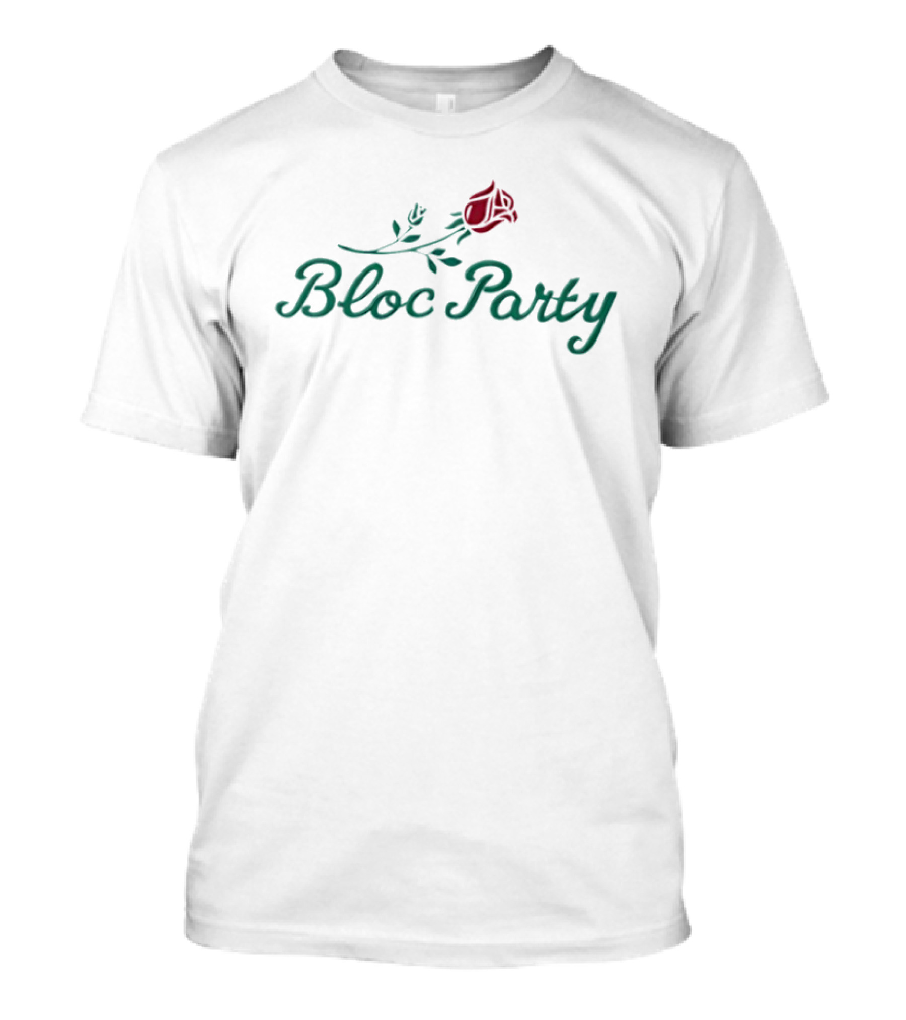 Bloc Party Red Rose Motif T-Shirt