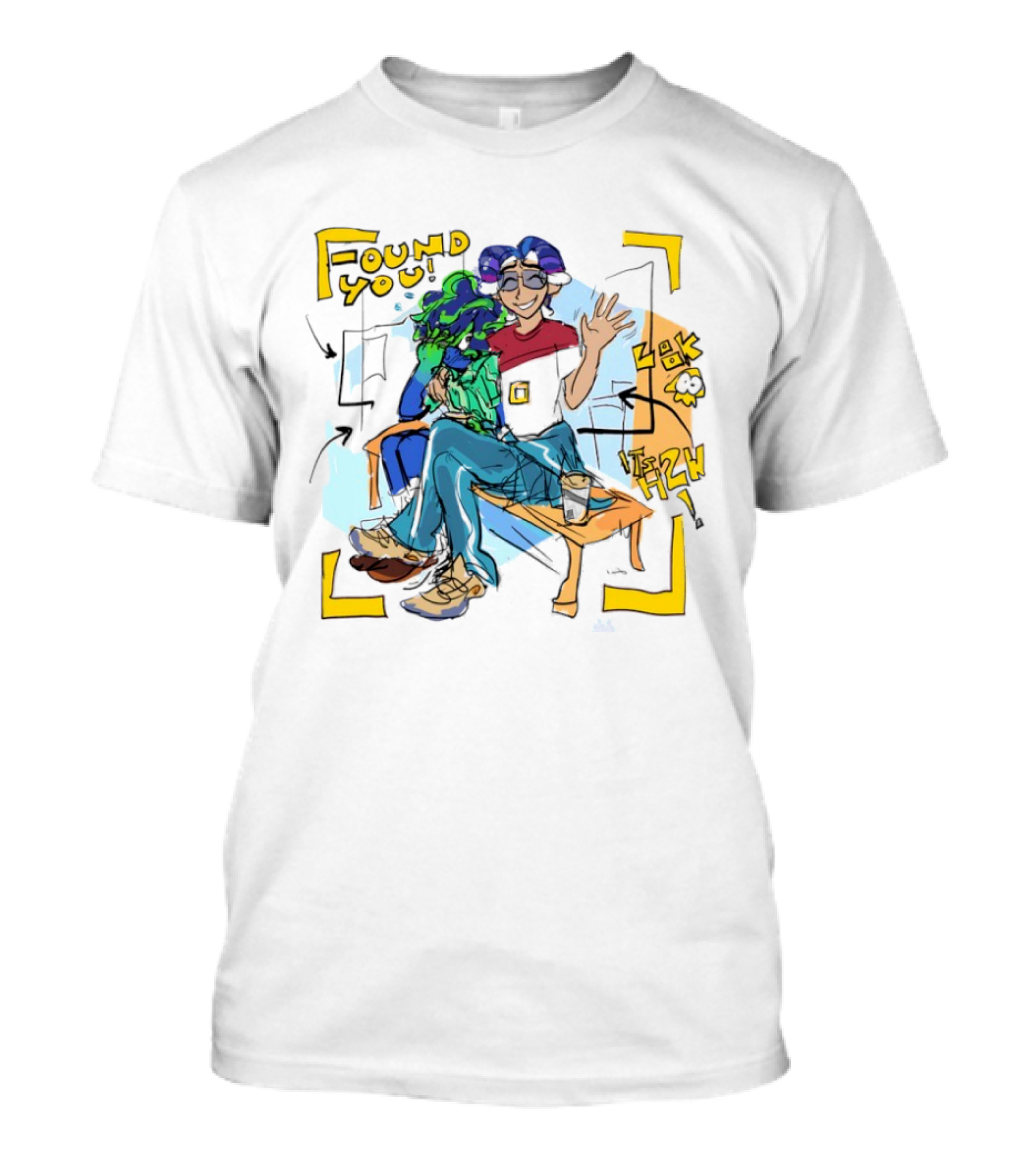 Found You Splatoon Nintendo Art Style Inkling Vibes T-Shirt