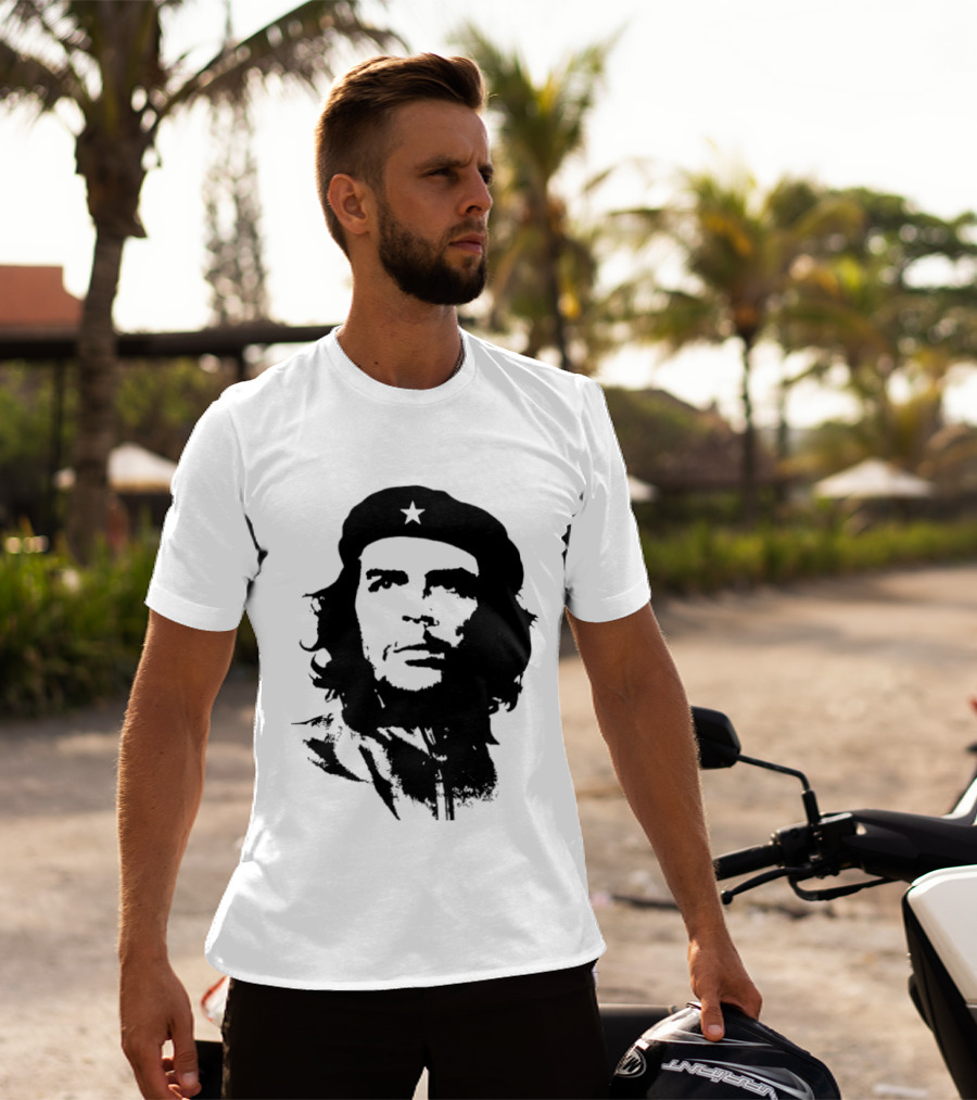 Che Guevara Big Head Argentine Marxist Revolutionary Iconic Stencil T-Shirt