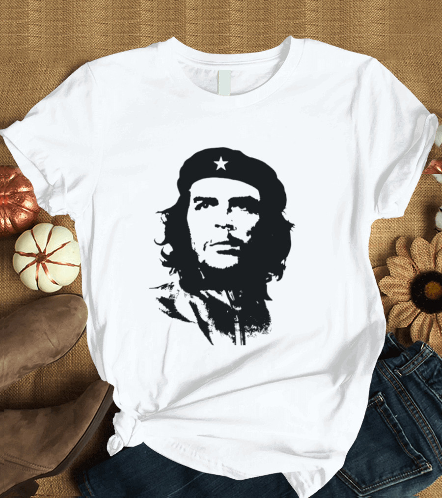 Che Guevara Big Head Argentine Marxist Revolutionary Iconic Stencil T-Shirt