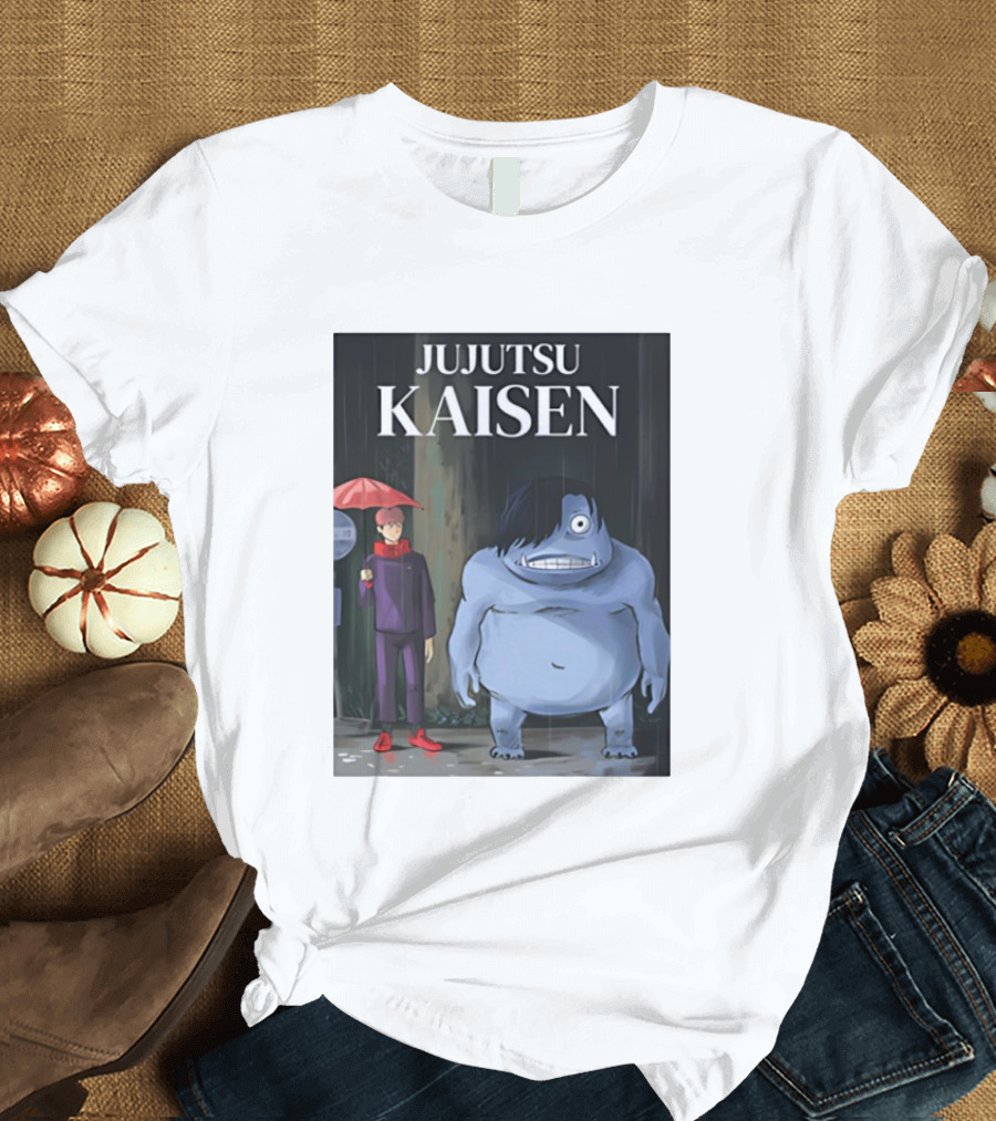 Jujutsu Kaisen Meets Totoro Anime T-Shirt
