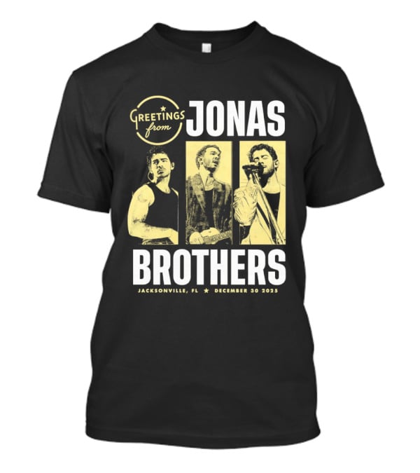 Greetings From Jonas Brothers 2025 Hershey PA December 10 T-Shirt