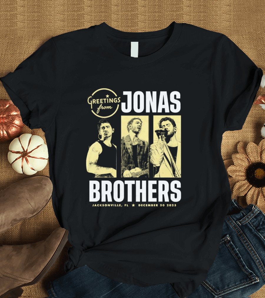 Greetings From Jonas Brothers 2025 Hershey PA December 10 T-Shirt