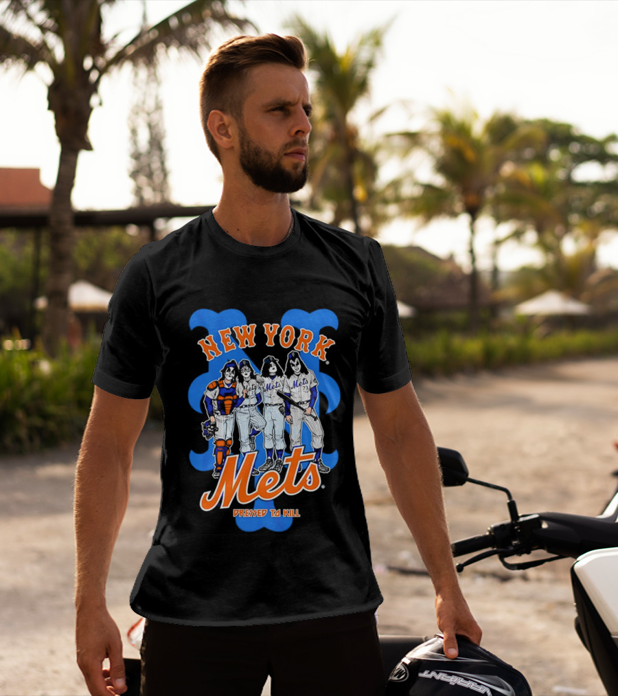 New York Mets Dressed To Kill Collaboration T-Shirt