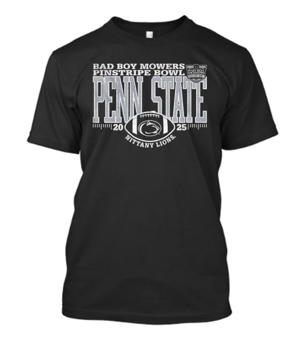 Bad Boy Mowers Pinstripe Bowl 2025 Penn State Nittany Lions T-Shirt
