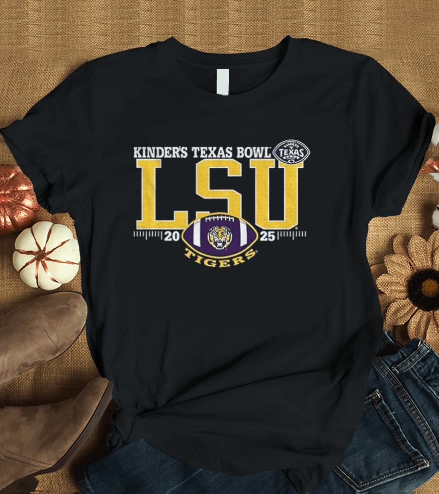 LSU Tigers Purple 2025 Kinder’s Texas Bowl T-Shirt