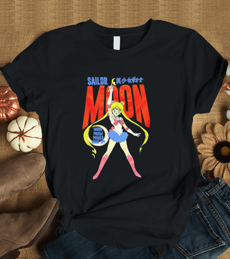 Sailor Moon Prism Power Make Up Anime Iconic Transformation T-Shirt