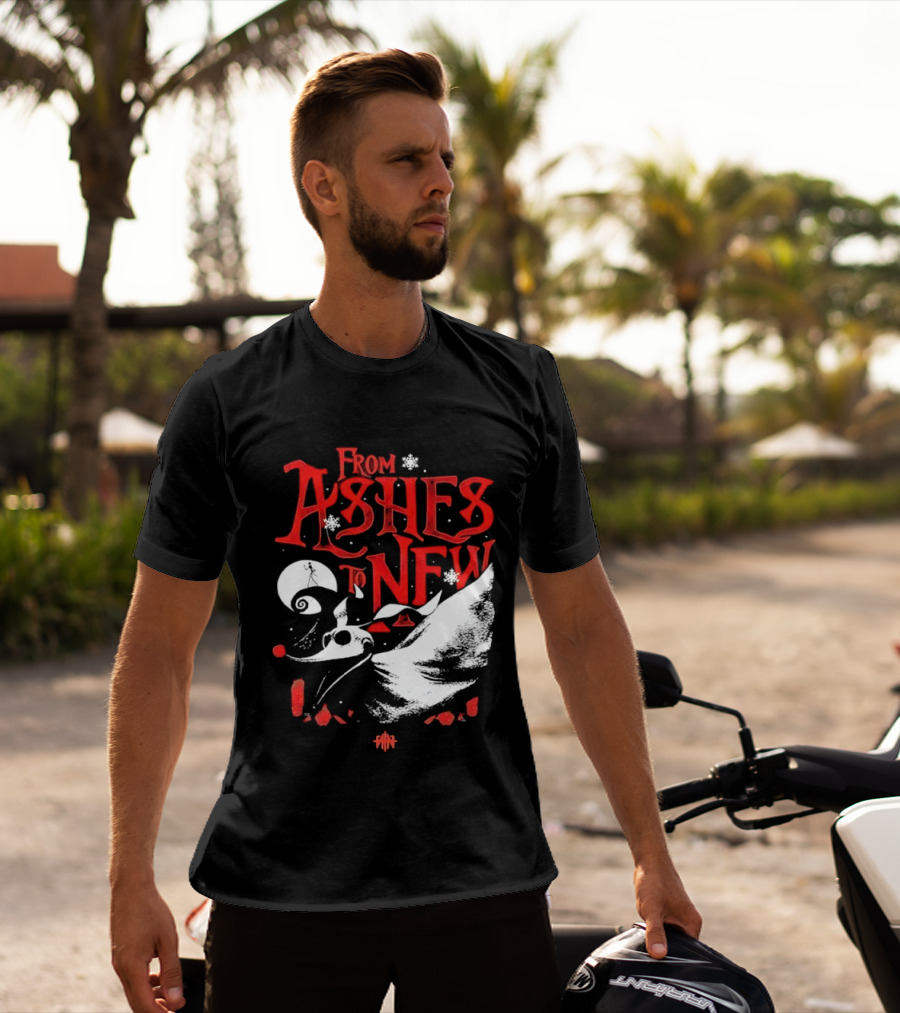 From Ashes To New Nightmare Before Christmas Skull 2025 T-Shirt