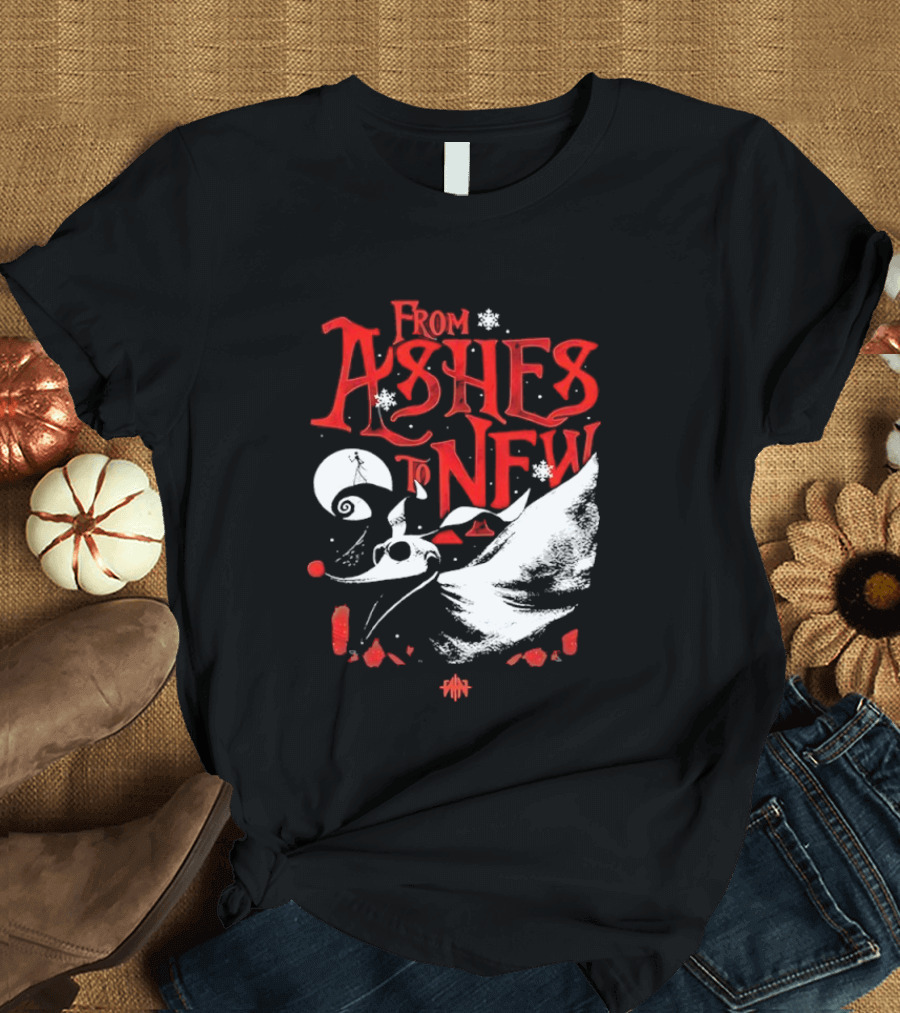 From Ashes To New Nightmare Before Christmas Skull 2025 T-Shirt