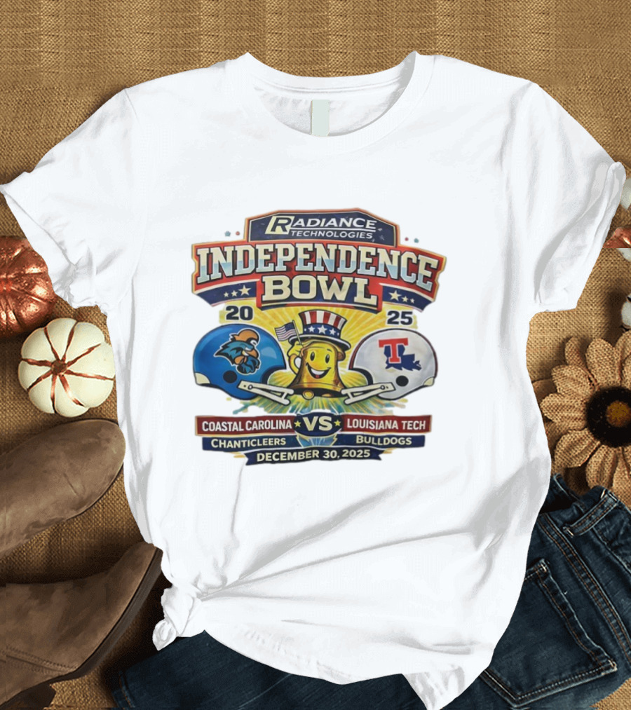 Radiance Technologies Independence Bowl 2025 Coastal Carolina Chanticleers Vs Louisiana Tech Bulldogs December 30 T-Shirt