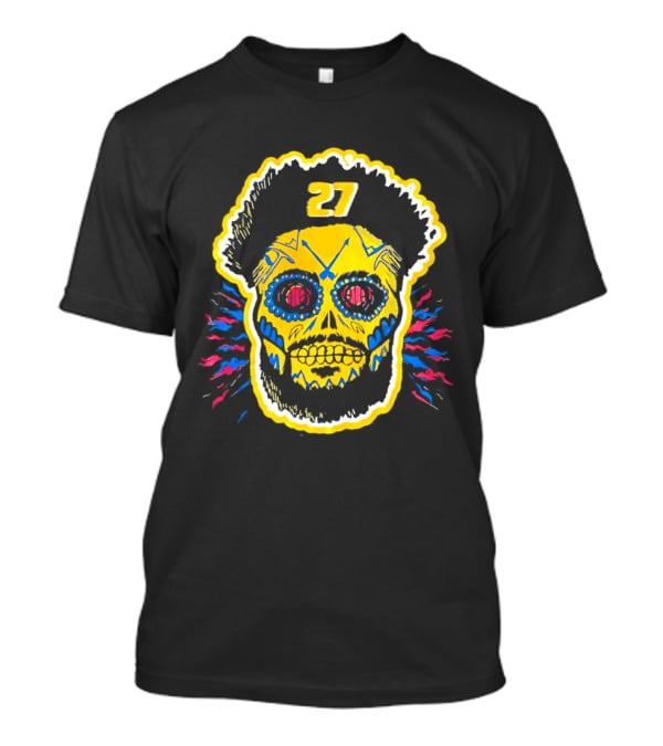 Jamal Murray Sugar Skull 27 Denver Nuggets Basketball T-Shirt
